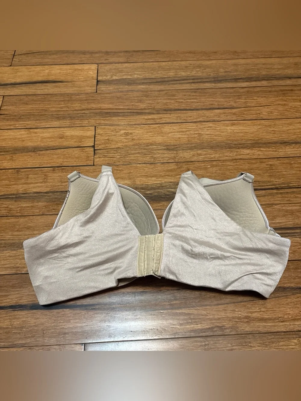 Cacique Bra 46C Push Up Bra Taupe Color Boost Plunge Lane Bryant - Picture 3 of 7